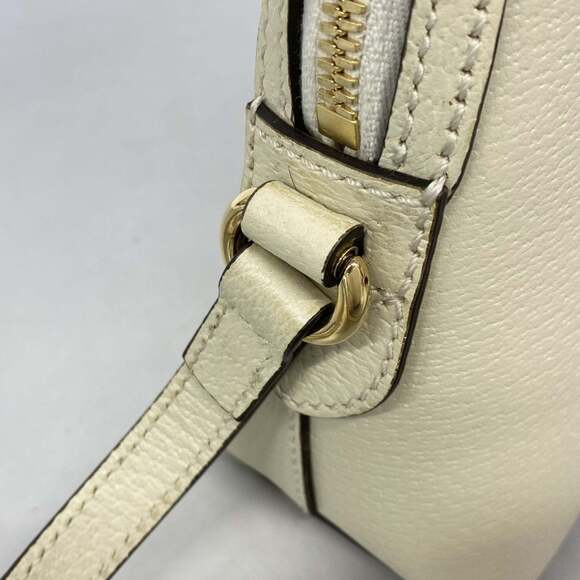 GUCCI White Leather Shoulder Bag - Picture 10 of 11